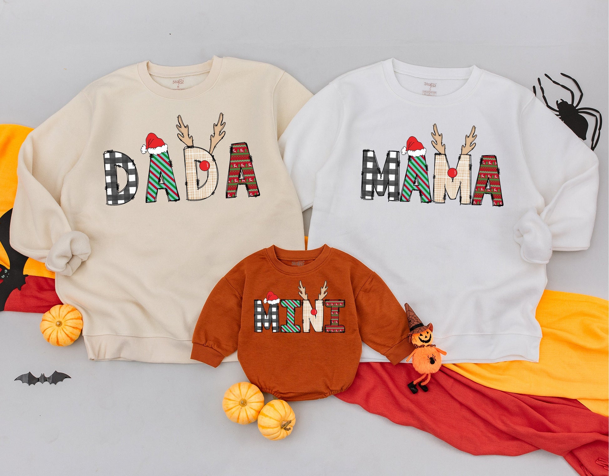 Mama & Mini Sweatshirt, Dada & Baby Matching Shirt, Xmas Family Outfit