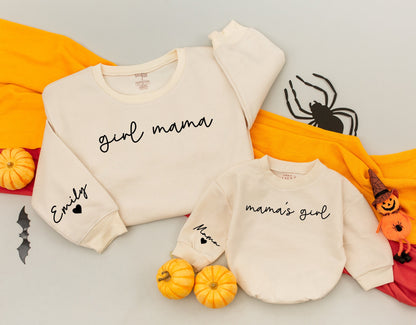 Matching Mama and Mini Sweatshirts: Custom Baby Romper Christmas Gift