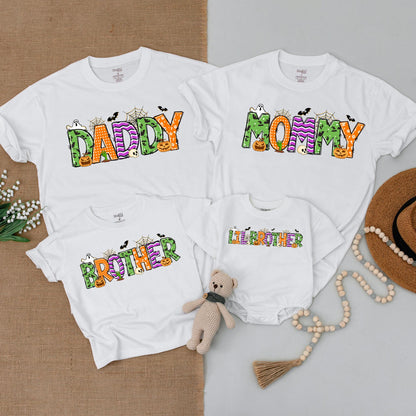 Custom Halloween Shirt Sets: Family Matching, Ghost & Baby Designs  