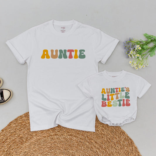 Auntie & Niece Matching Shirts, Perfect Baby Shower or Birthday Gift