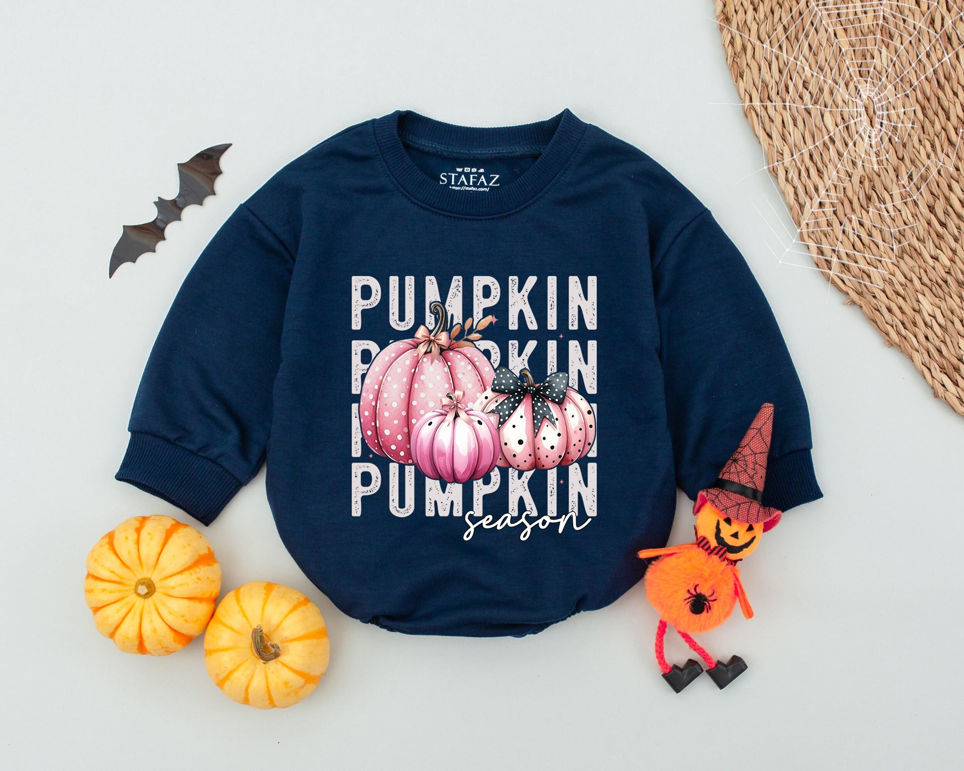 Adorable Fall Pumpkin Baby Romper - Newborn Autumn Clothes Gift