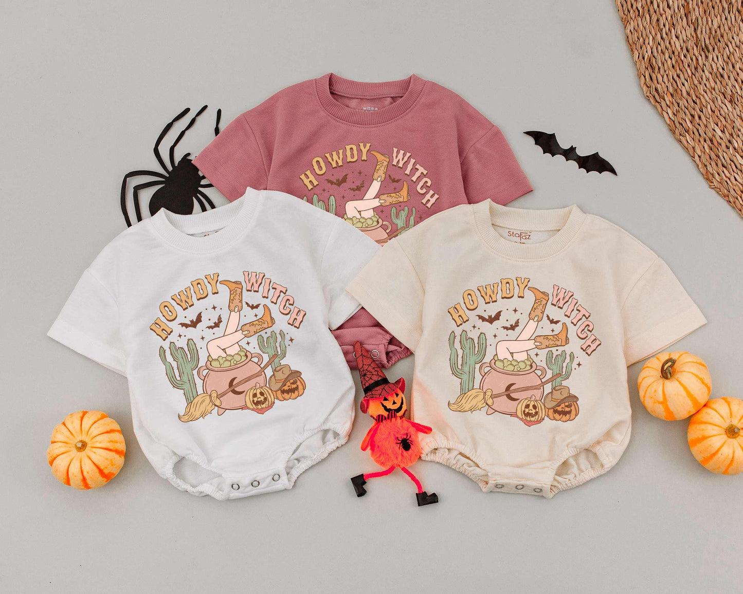 Western Witch Baby Romper - My First Halloween Costume Outfit