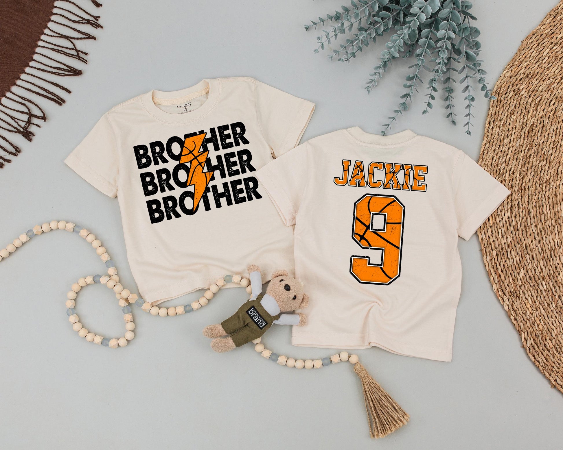 Personalized Basketball T-Shirt for Kids, Sports Family Gift