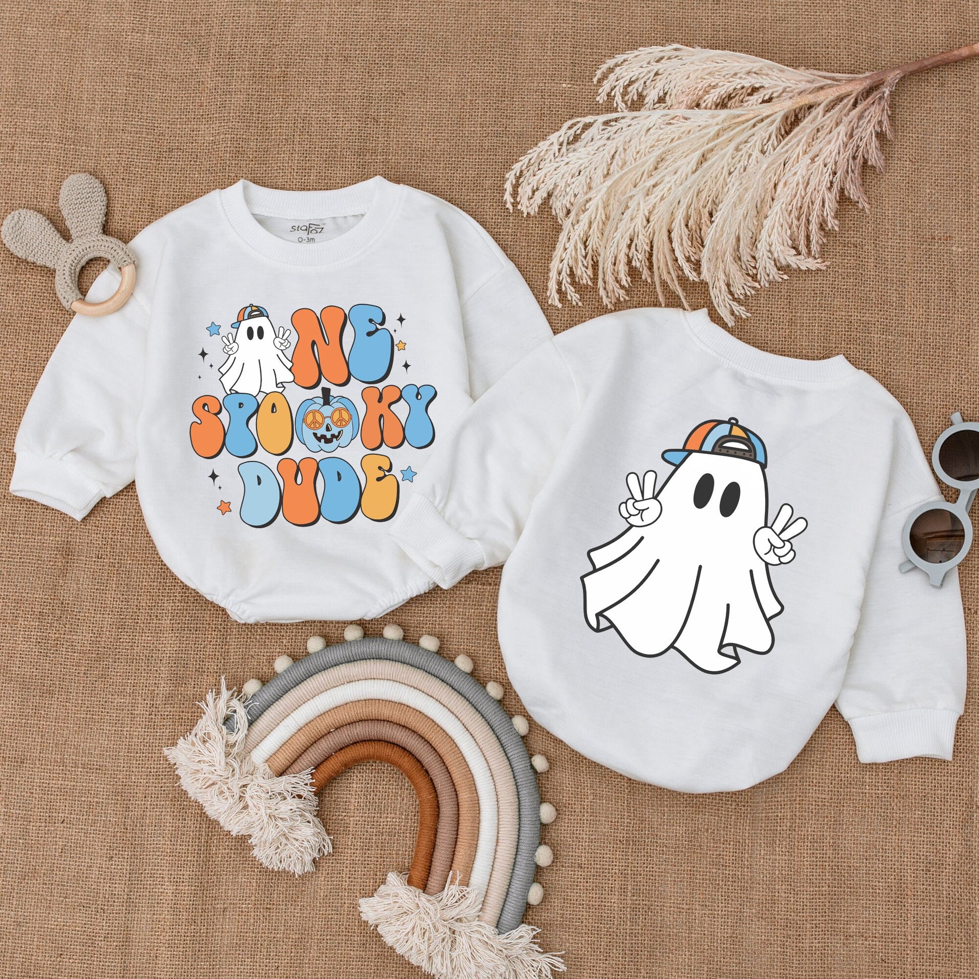 Spooky 1st Halloween Bubble Romper: Unisex Baby Costume Outfit