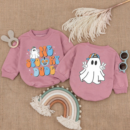 One Spooky Dude Halloween Ghost First Birthday Romper Baby Boy Outfit My First Halloween Costume Shower Gift Comfortable Bubble Romper