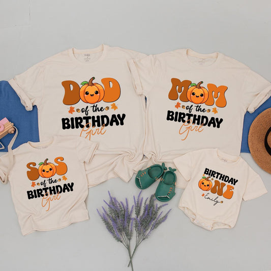 Matching Pumpkin Birthday Shirts – Family & First Birthday Outfits