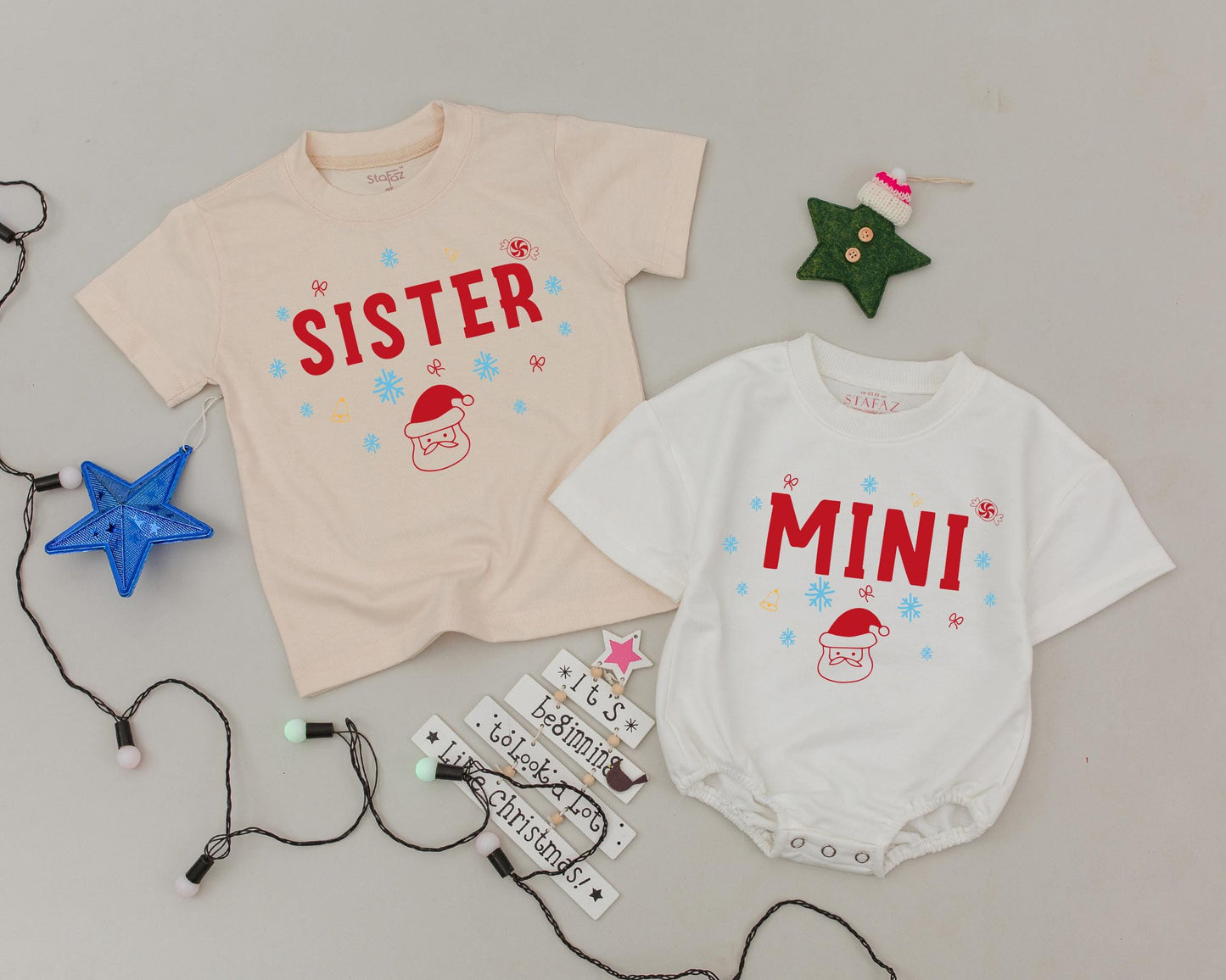 Retro Personalized Christmas Shirts: Matching Family & Baby's First