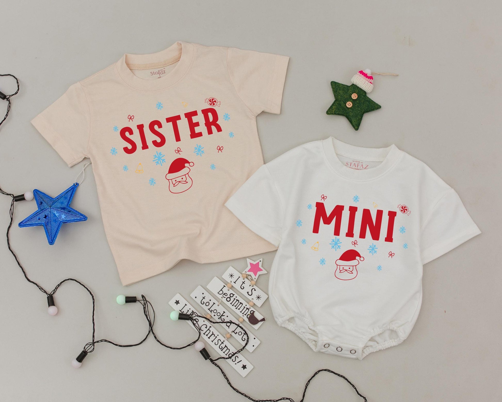 Retro Personalized Christmas Shirts: Matching Family & Baby's First