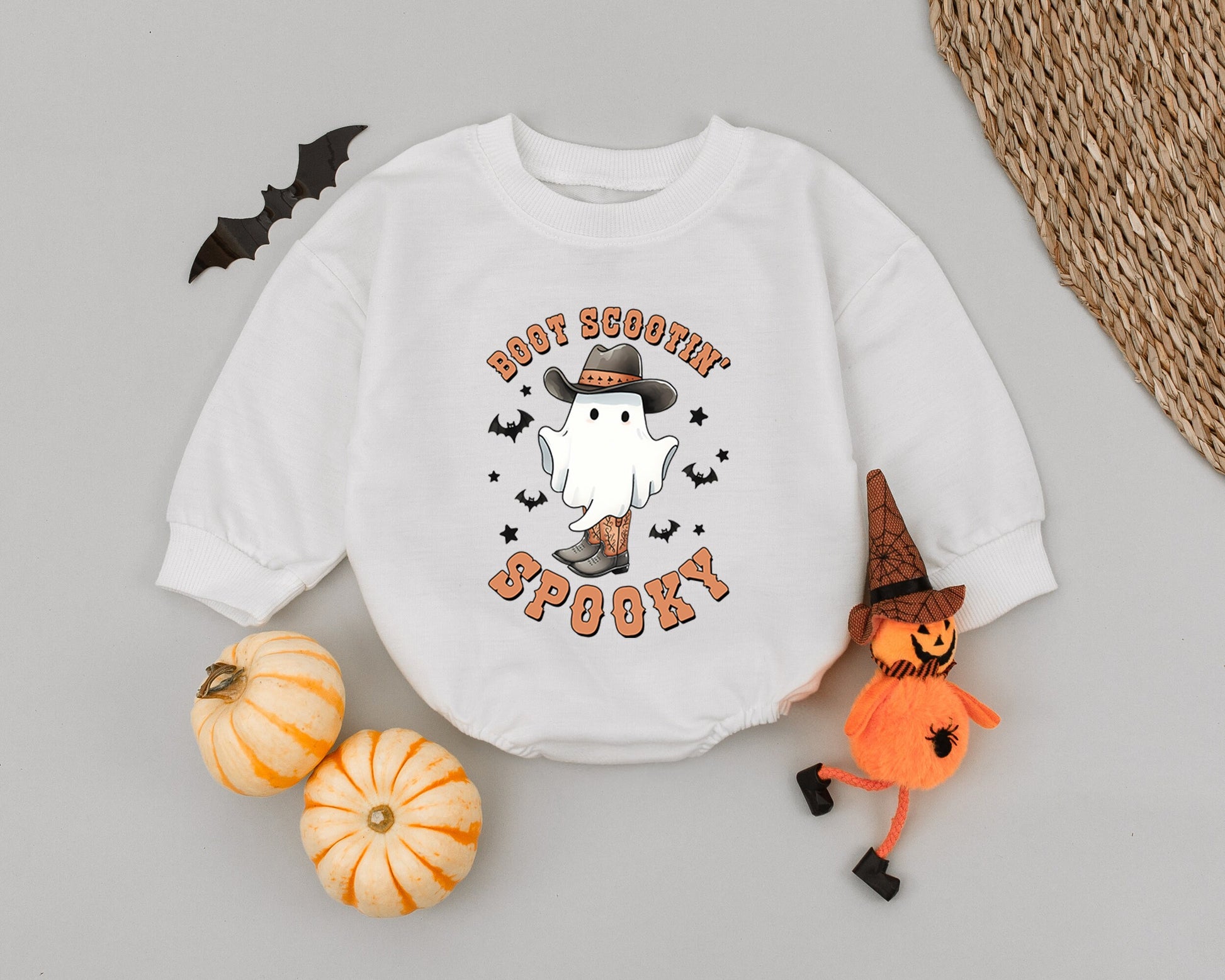 Spooky Western Baby Romper: Cowboy Halloween Outfit & Costume