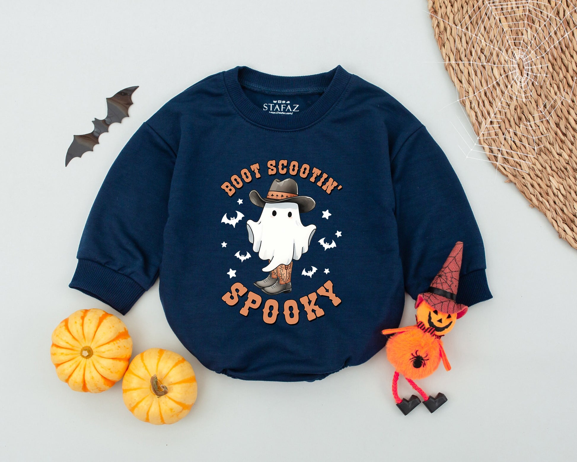 Spooky Western Baby Romper: Cowboy Halloween Outfit & Costume