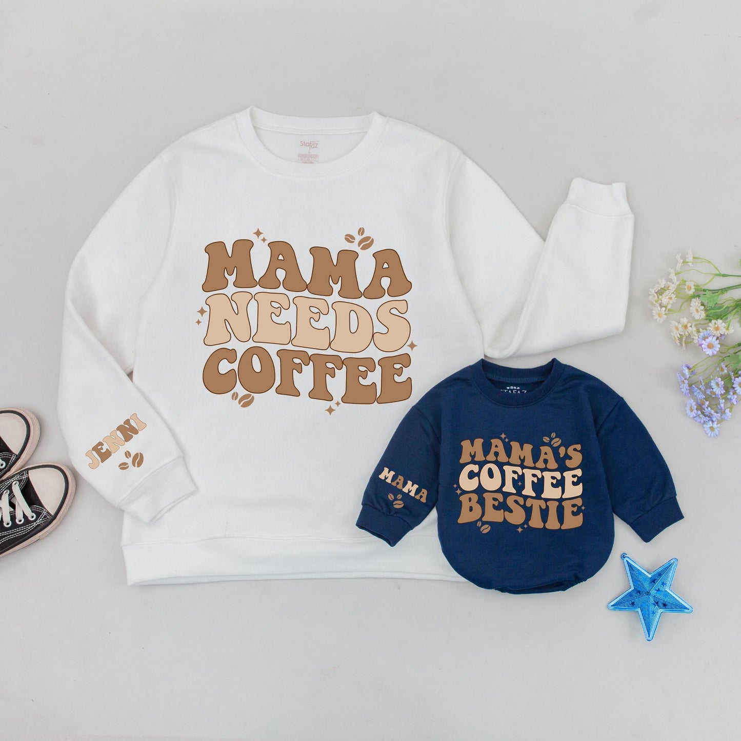 Mama and Mini Matching Sweatshirts, Family Outfits, Baby Shower Gift