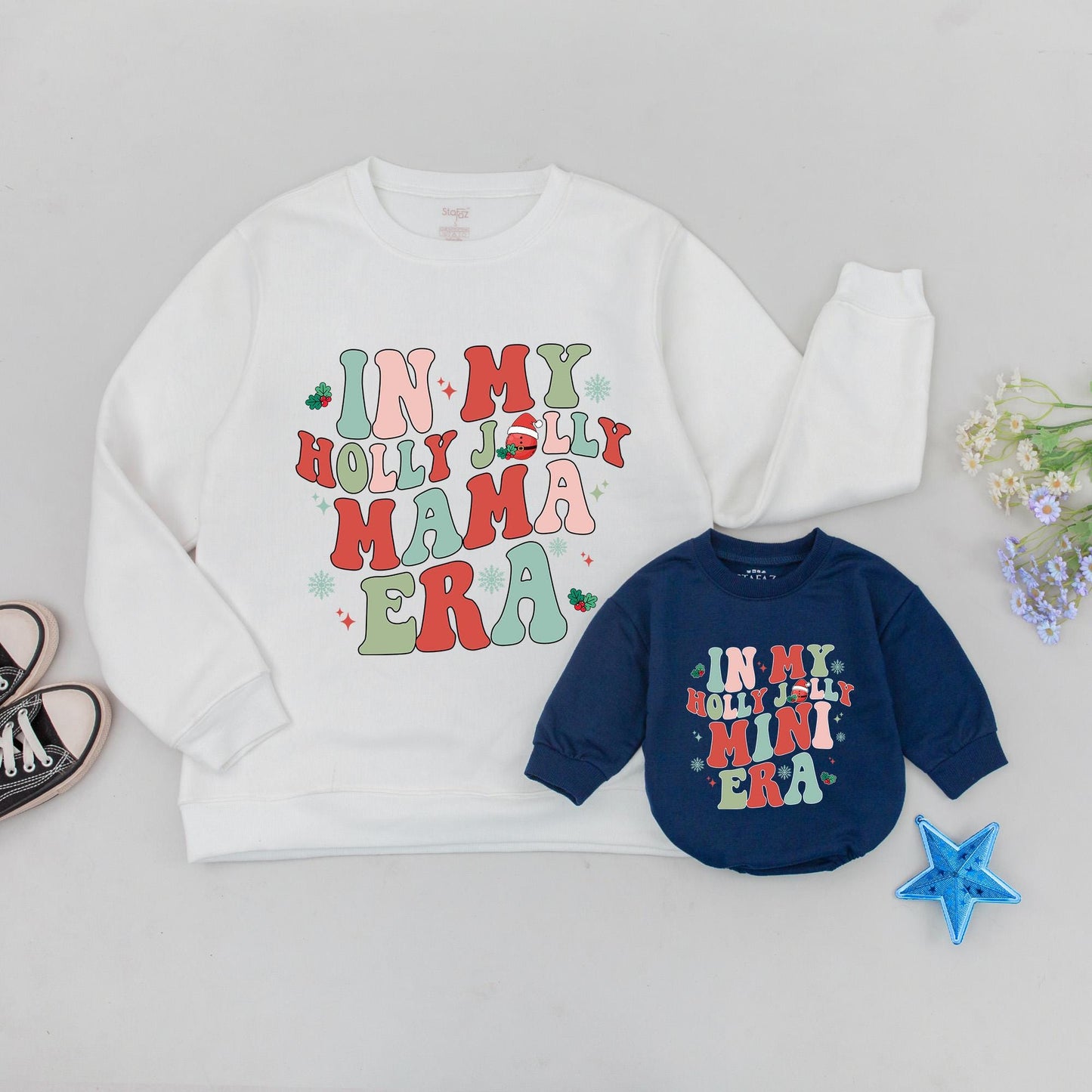 Matching Mama and Mini Xmas Sweaters: Family Holiday Outfits