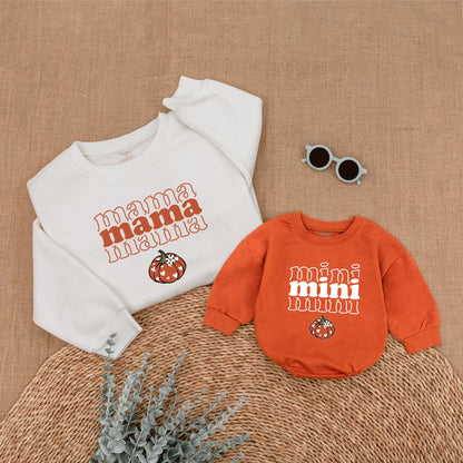 Matching Mama & Mini Pumpkin Sweaters - Cute Fall Family Outfit