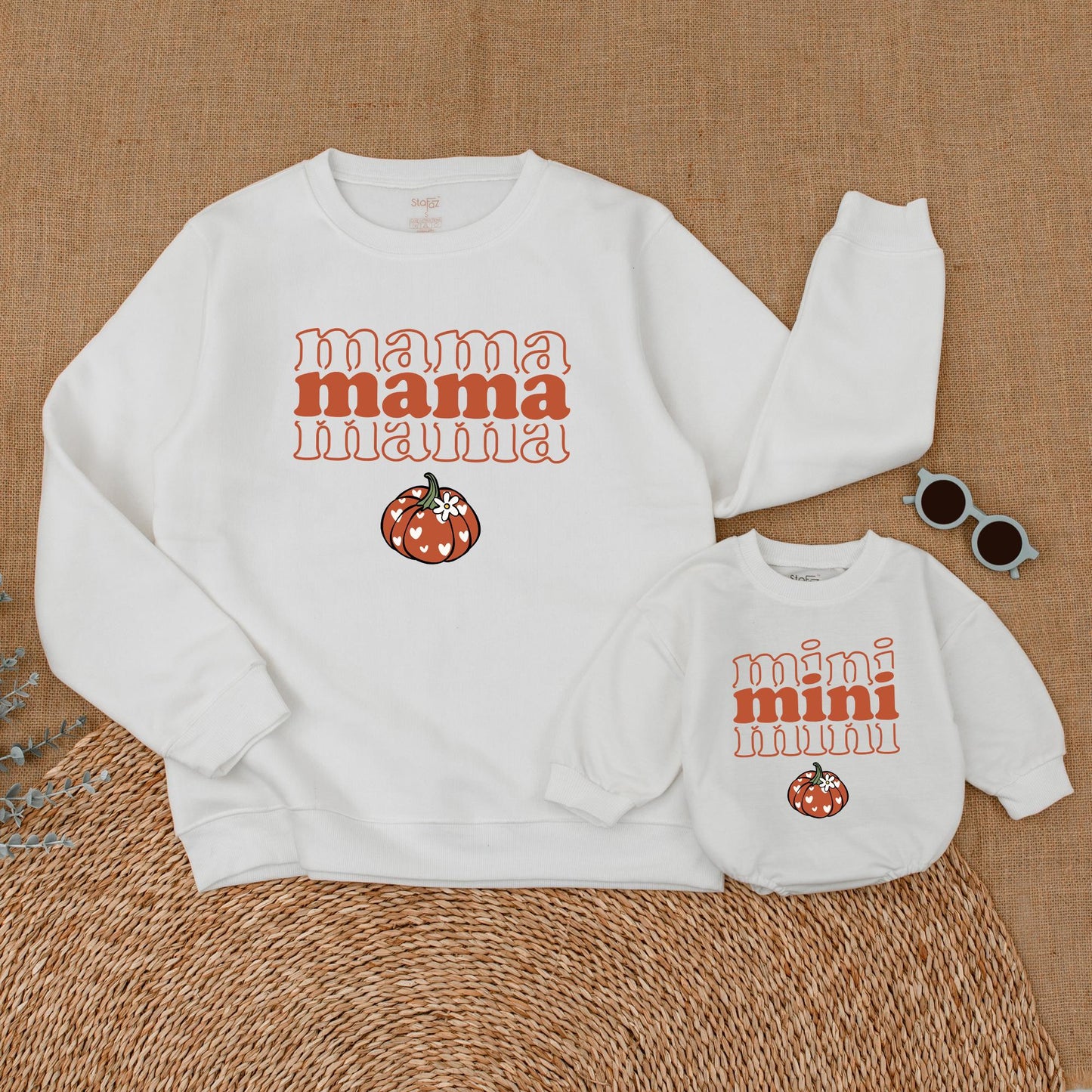 Matching Mama & Mini Pumpkin Sweaters - Cute Fall Family Outfit