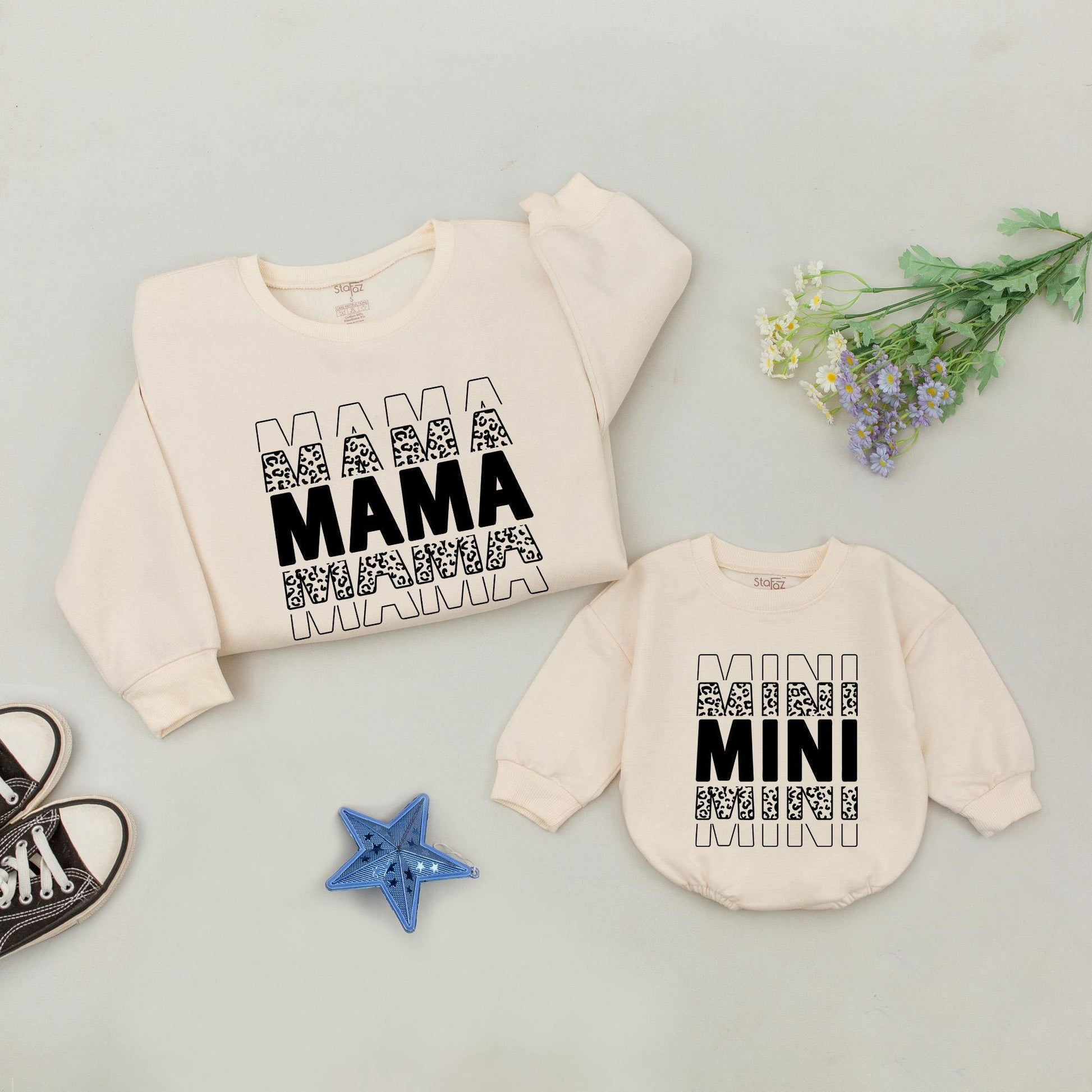 Mama and Mini Matching Sweatshirt Set | Family Outfits & Baby Gifts