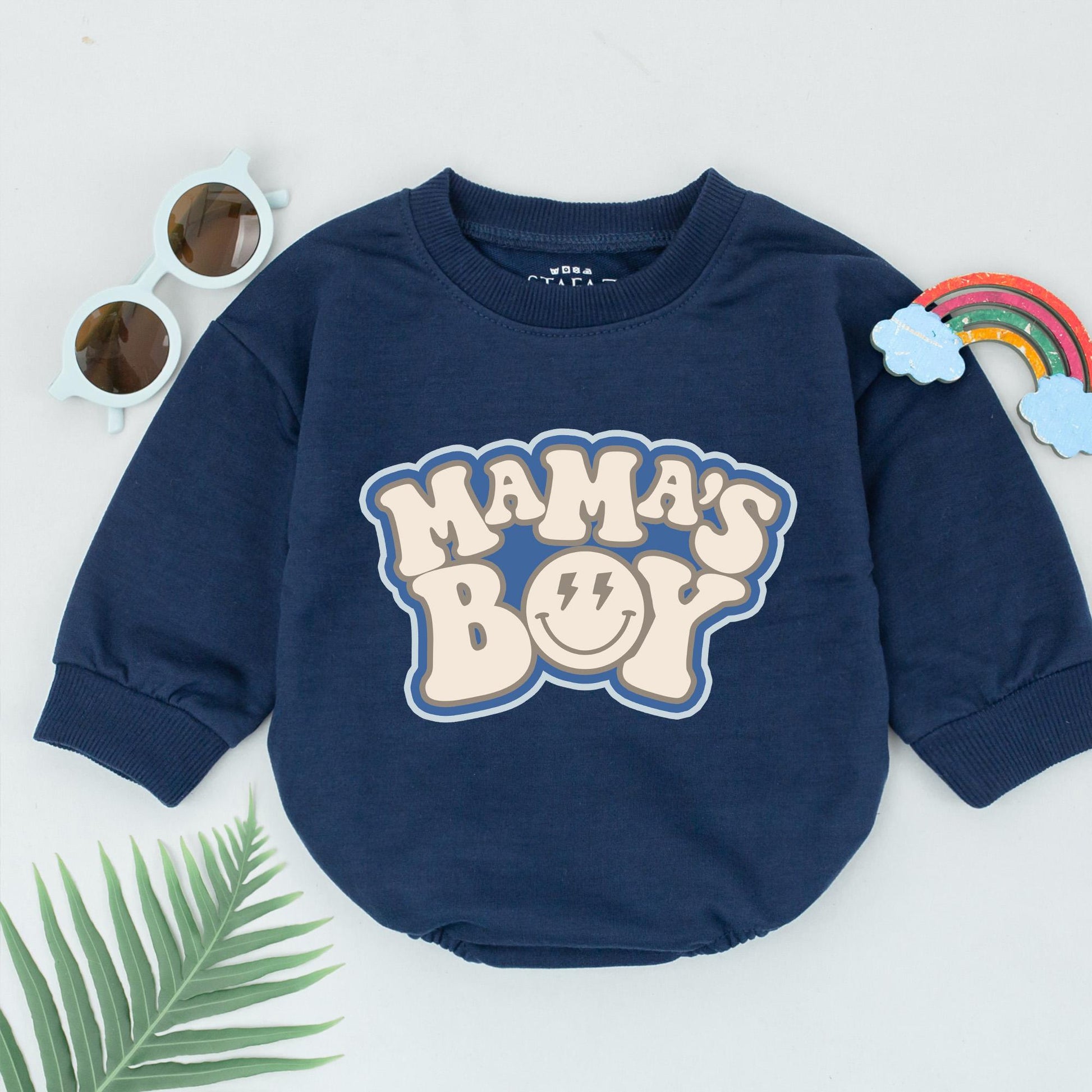 Mama & Mama's Boy Matching Sweatshirts - Family Outfits Gift