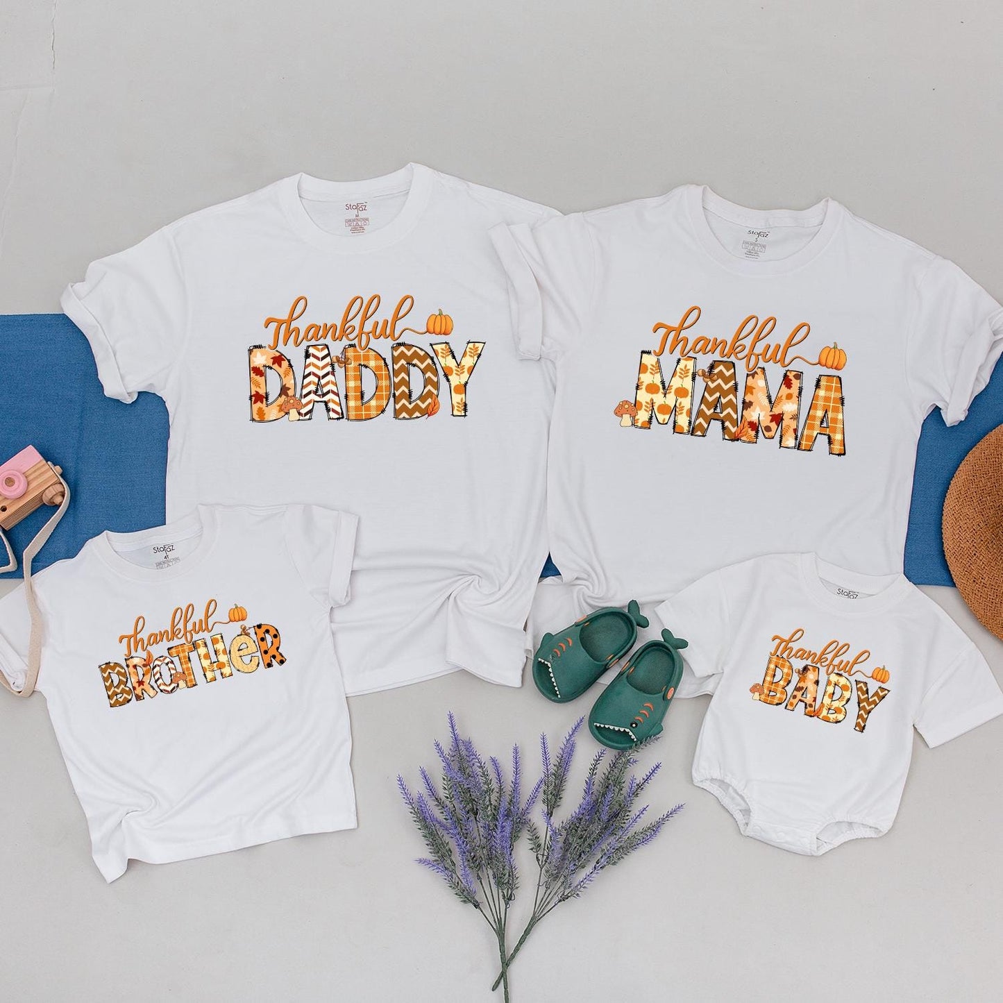 Matching Thanksgiving Shirts, Custom Fall Tees, Retro Family Outfit