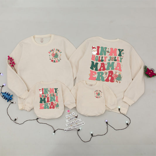 Festive Family Christmas Sweaters: Mommy & Me, Custom Retro Style