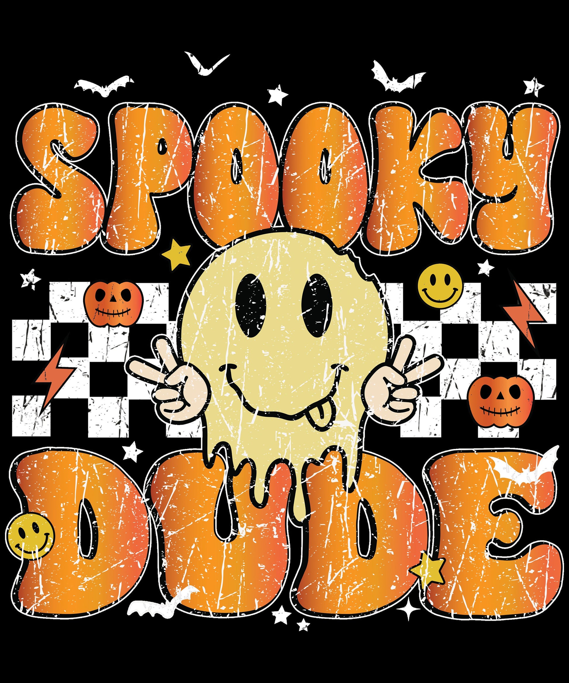 Spooky Dude Halloween Romper Retro Checkered Outfit Funny Smiley Face Baby Boy Costume First Halloween Playful Bodysuit Vintage Fall Clothes 137