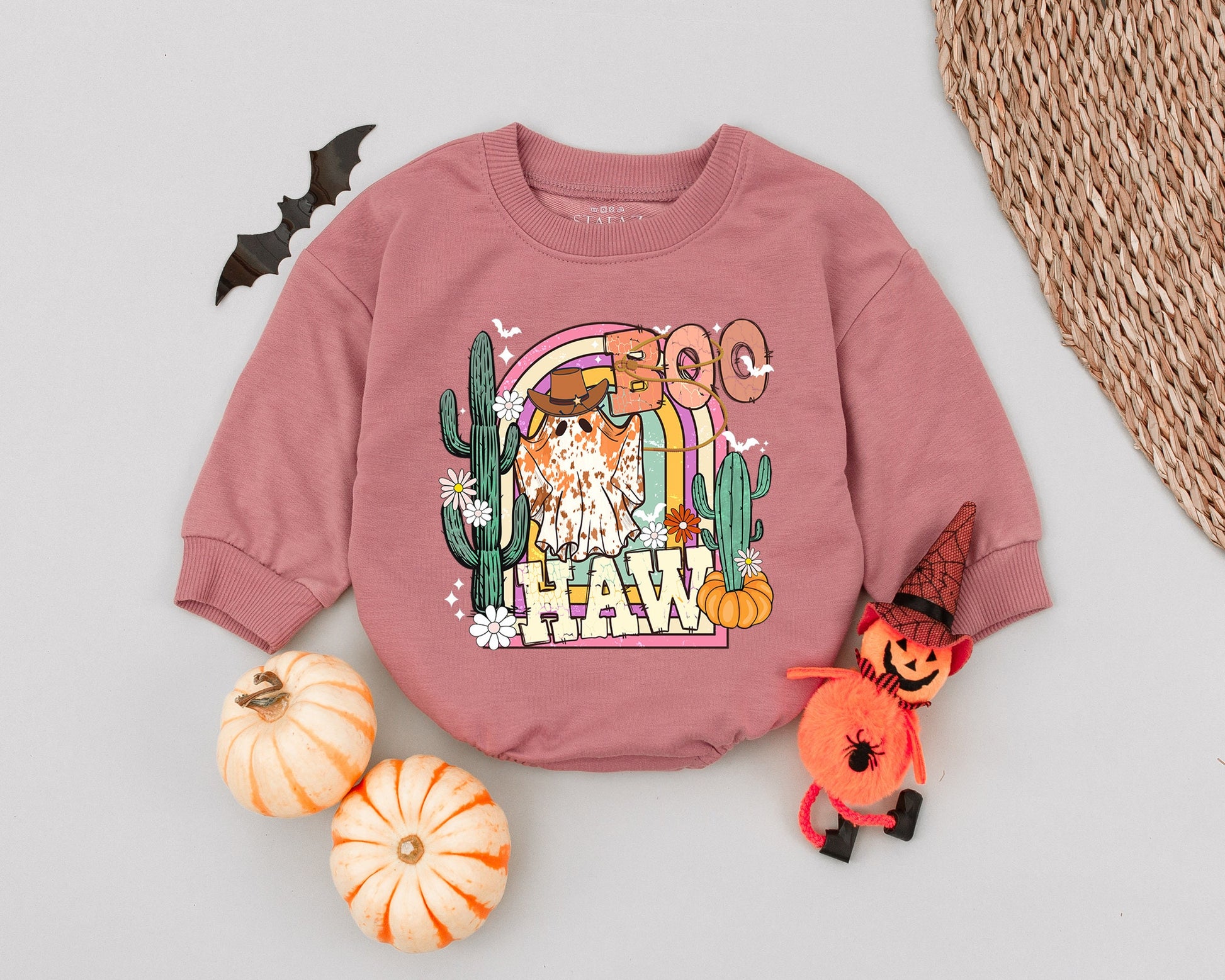 Western Ghost Baby Romper - Cute Halloween Costume for Infants