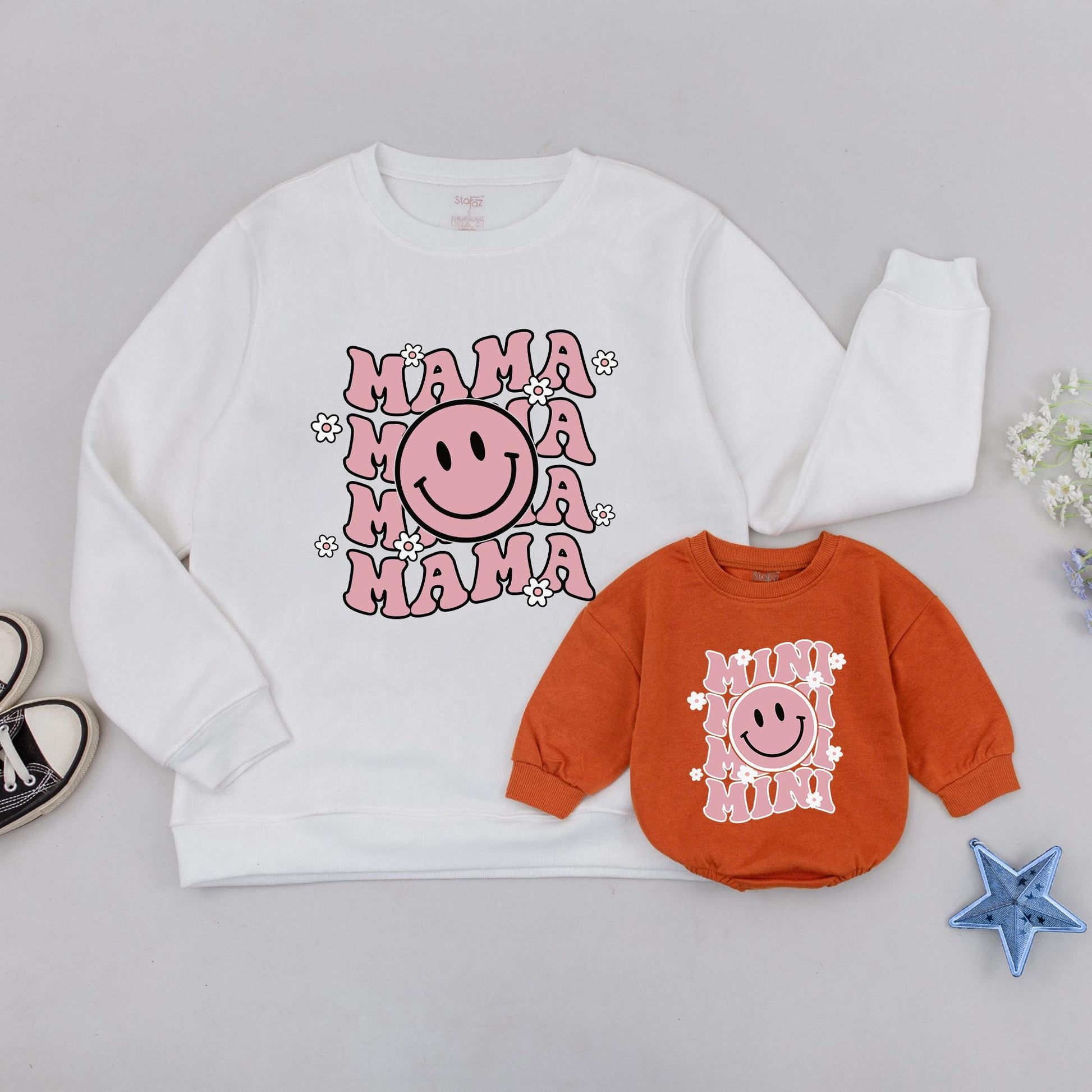 Mama & Mini Matching Sweatshirts: Perfect for Family & Baby Shower  