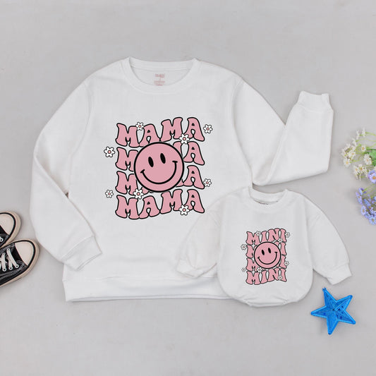 Mama & Mini Matching Sweatshirts: Perfect for Family & Baby Shower  