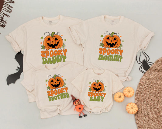 Matching Retro Halloween Family Shirts | Custom Spooky Outfits