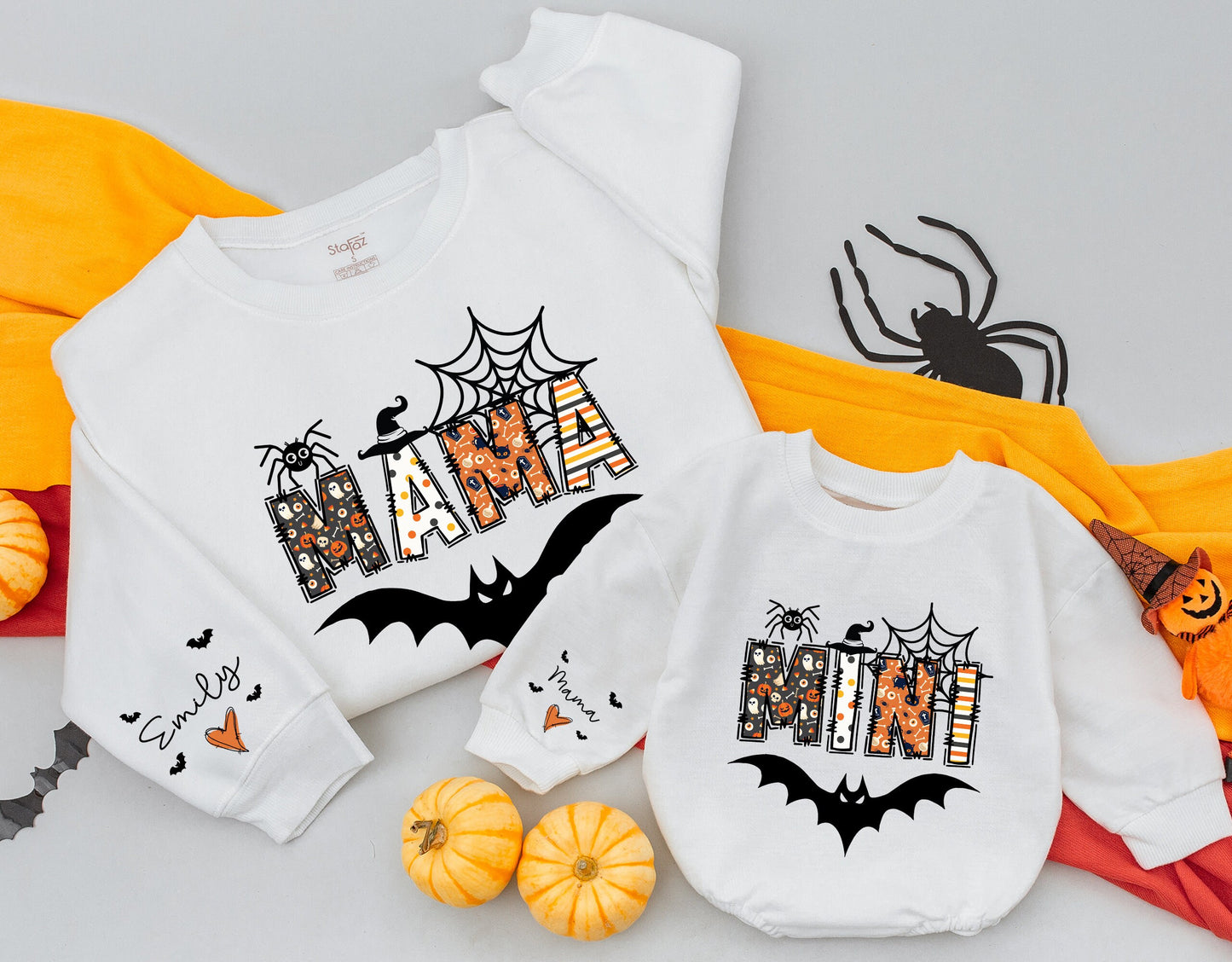 Matching Halloween Sweatshirts: Mama, Mini & Family Outfits