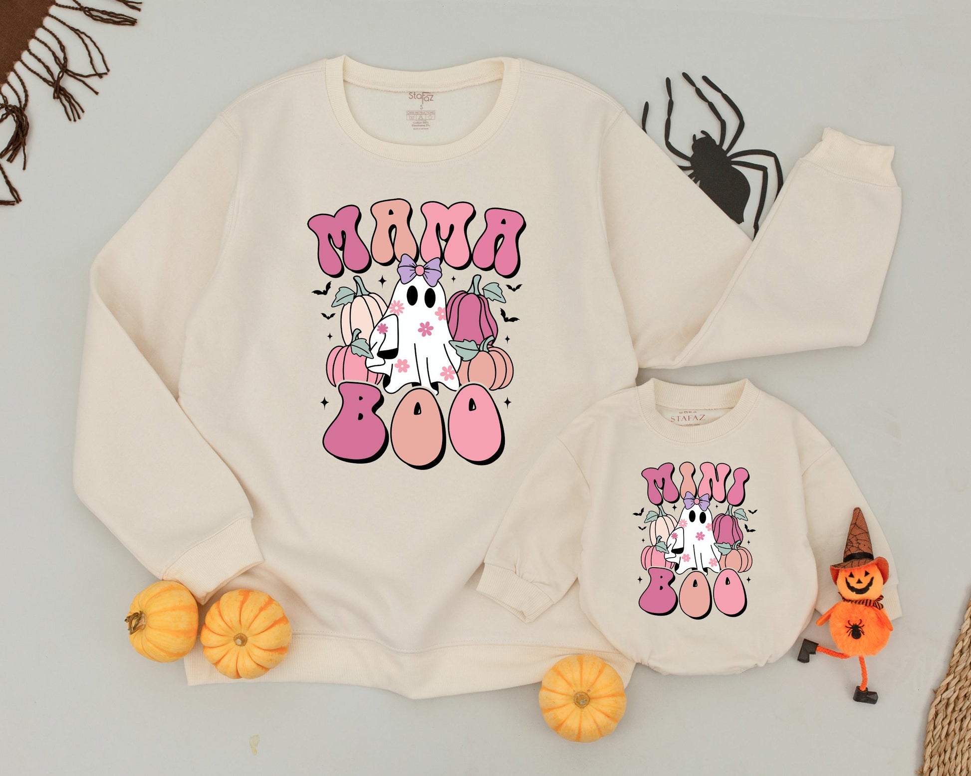 Retro Halloween: Matching Mama & Mini Sweaters, Cute Family Outfits