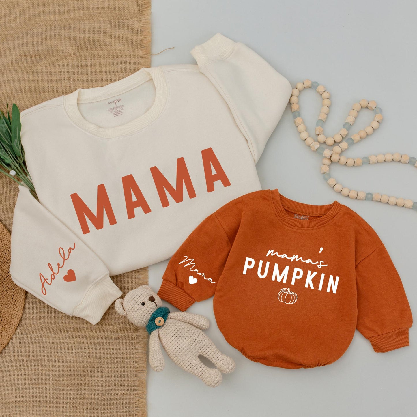 Pumpkin Patch Family Outfits: Mommy & Me Fall Sweaters