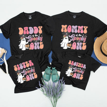 Spooky First Birthday Family Shirts: Halloween Mommy & Me Tees