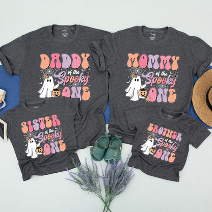 Spooky First Birthday Family Shirts: Halloween Mommy & Me Tees