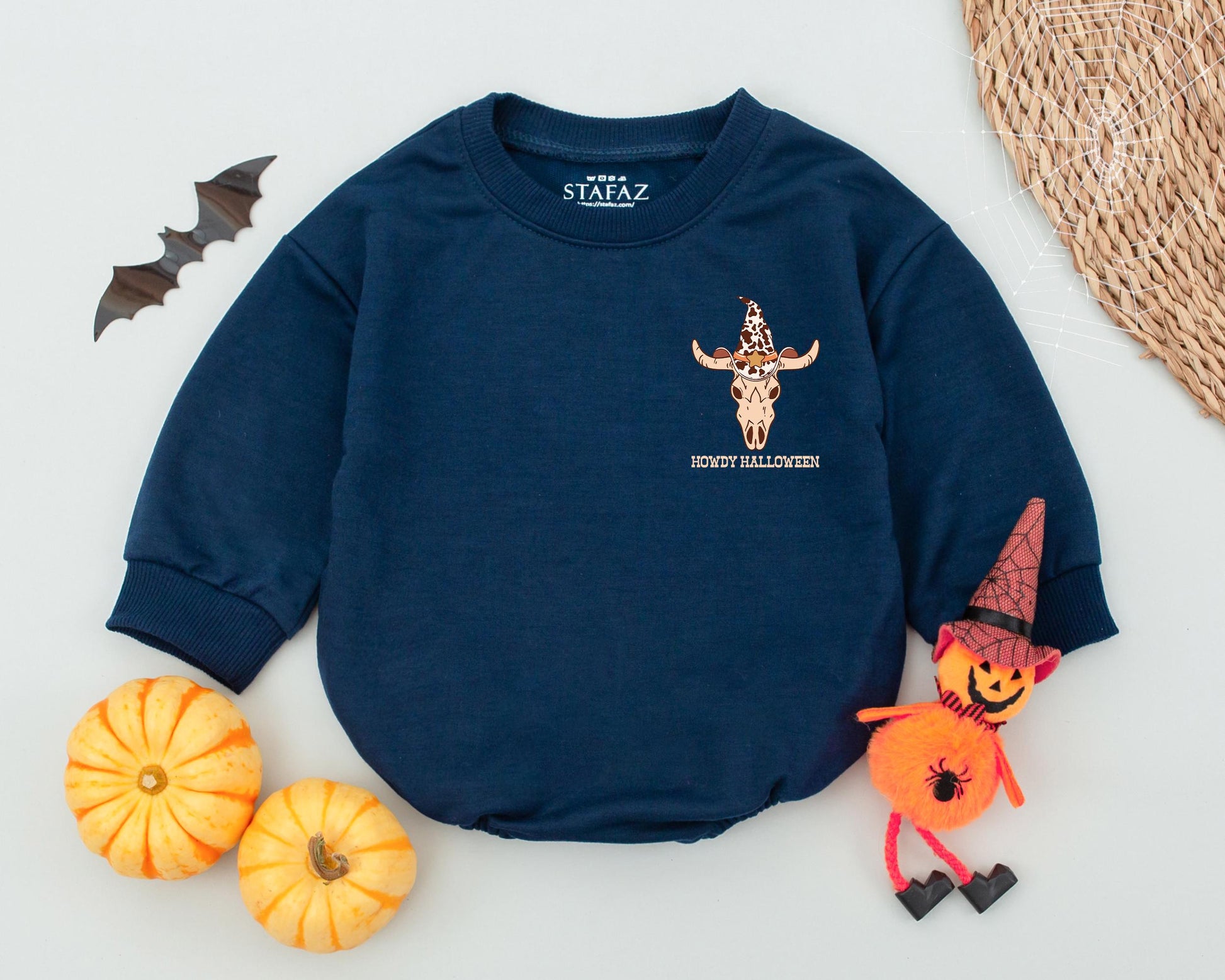 Cowboy Halloween Romper: Retro Western Outfit for Newborn & Toddler