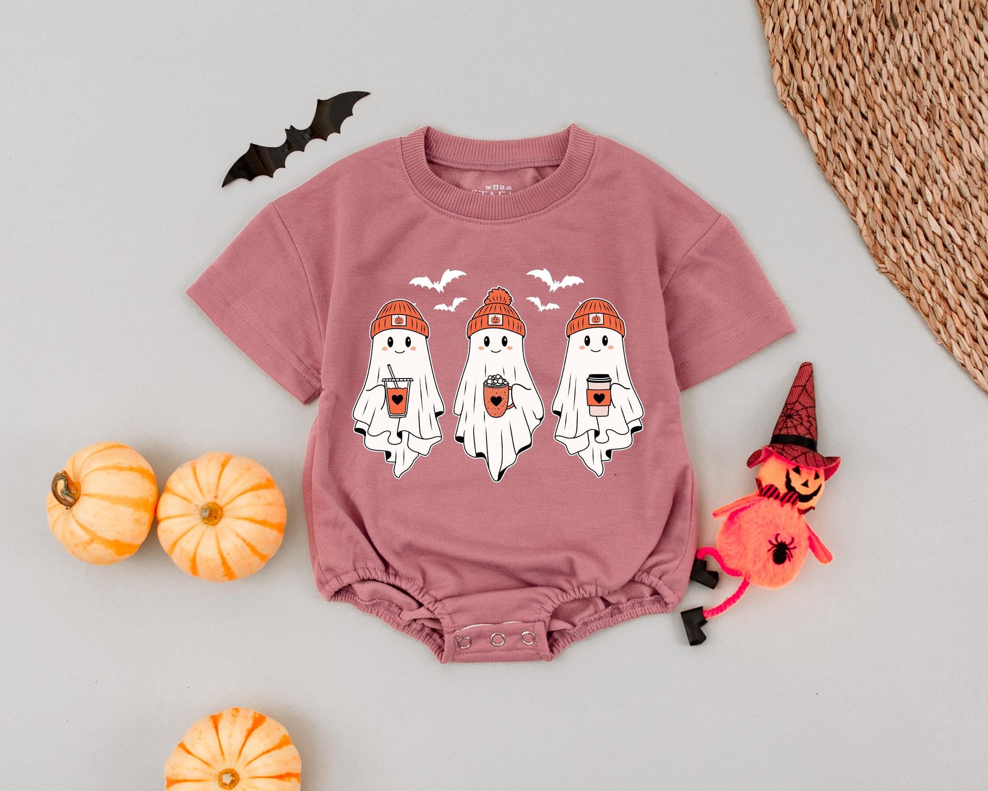 Vintage Boo Romper: Halloween Baby Costume, First Halloween Outfit