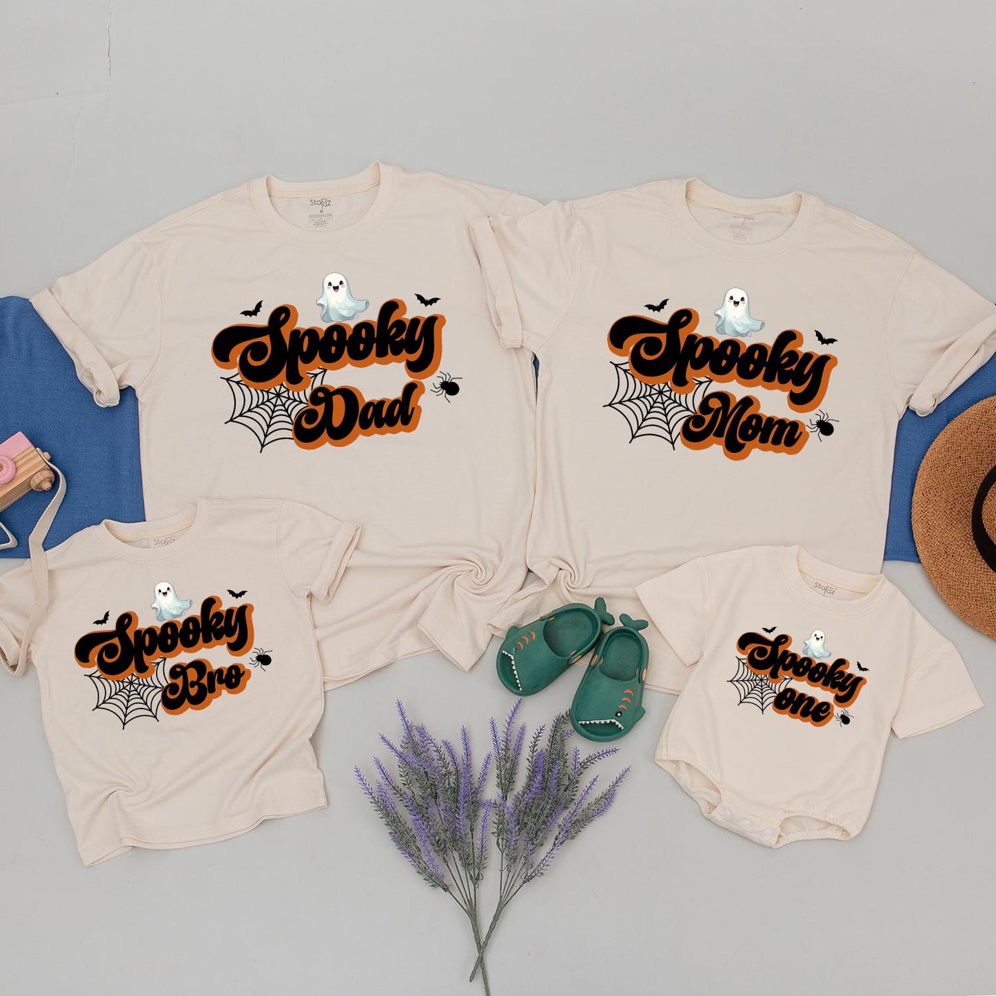 Spooky Family Halloween Shirts: Matching Retro 1st Birthday Outfits  