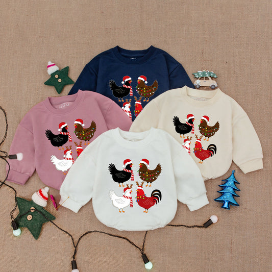 Festive Baby Christmas Romper: Santa Bodysuit for First Holiday