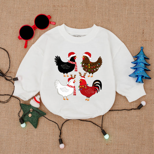 Festive Baby Christmas Romper: Santa Bodysuit for First Holiday