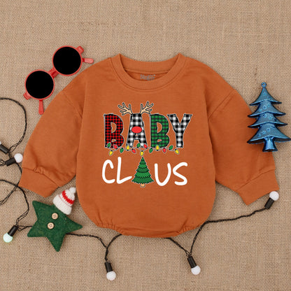 Santa Baby Christmas Romper, Cozy Infant Bodysuit, Holiday Outfit