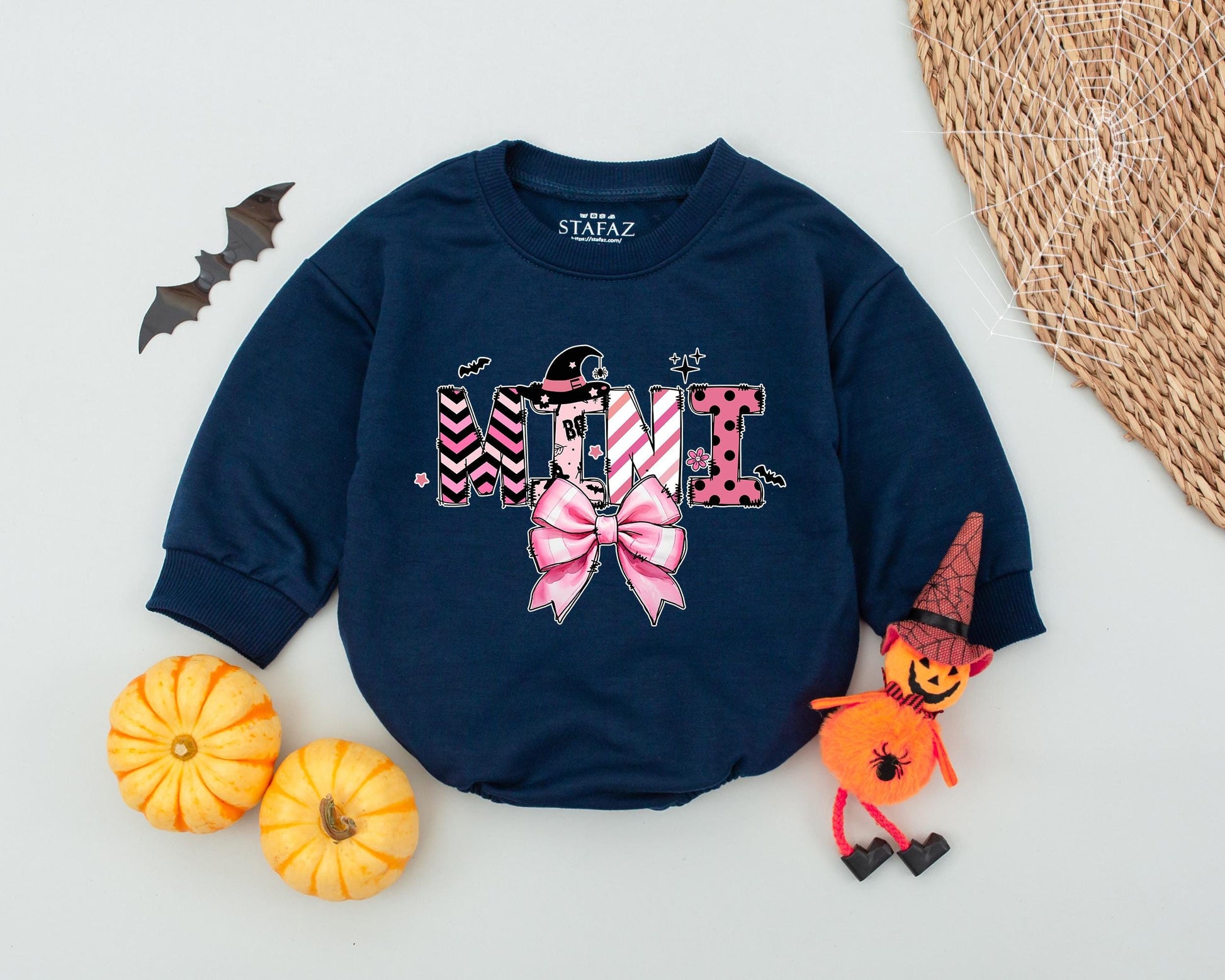 Matching Halloween Mama & Mini Outfits, Pink Varsity Coquette Bows