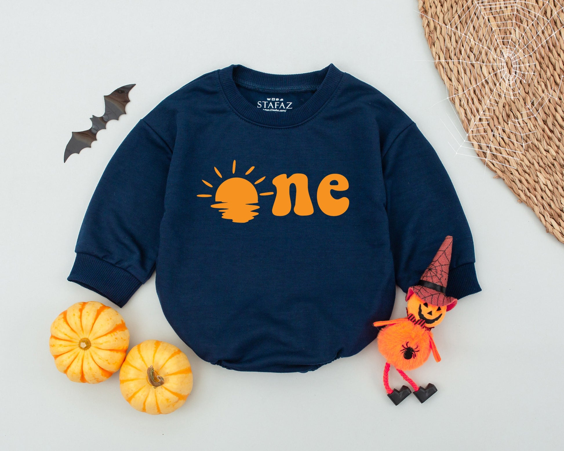 First Birthday Baby Bodysuit: Sun-Themed Bubble Romper Outfit