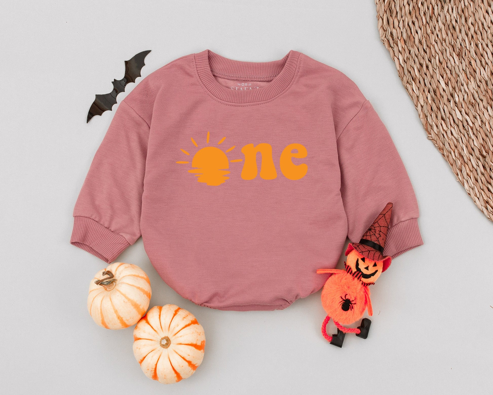 First Birthday Baby Bodysuit: Sun-Themed Bubble Romper Outfit
