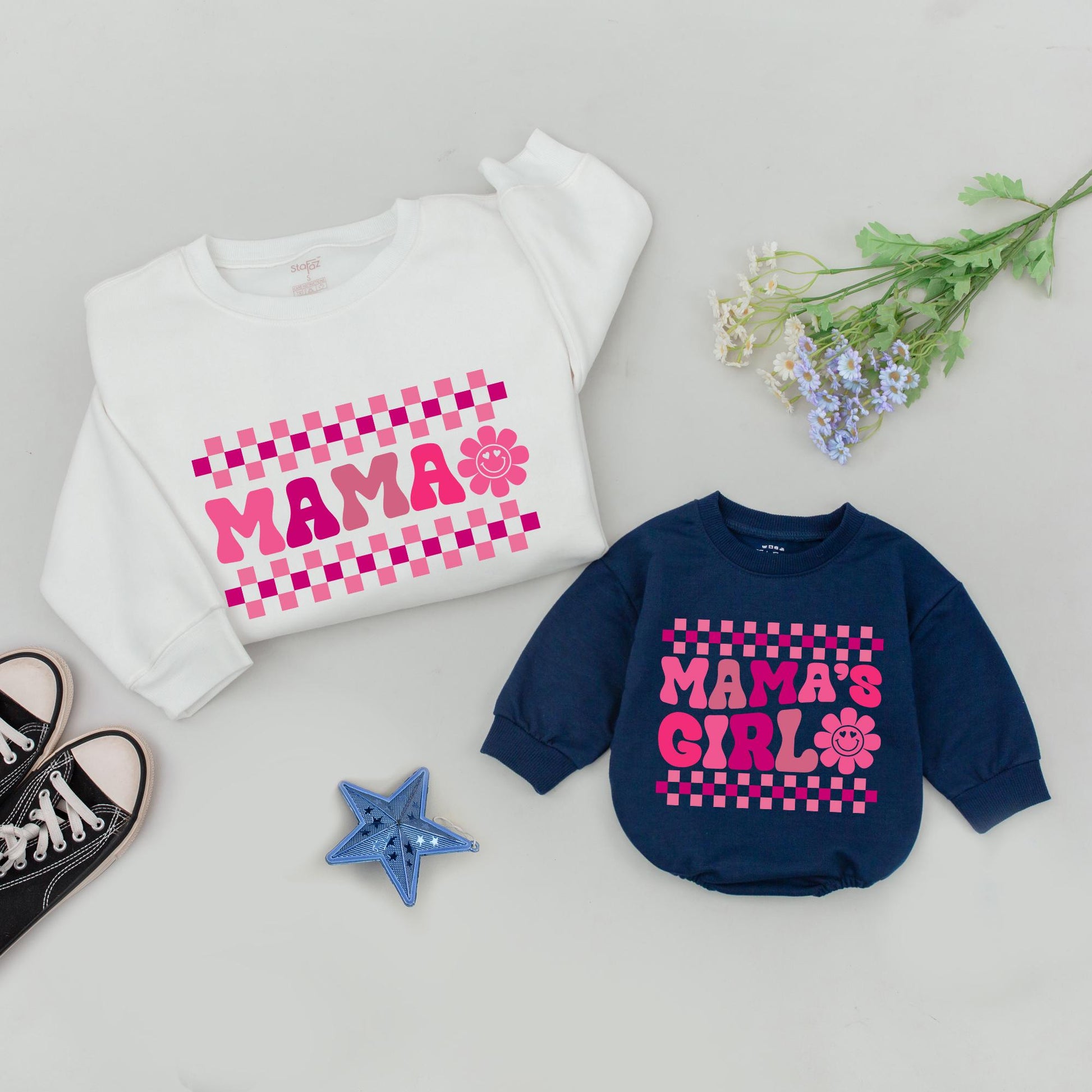 Mama & Mini Matching Sweatshirts - Mommy and Me Outfits, Family Shirts