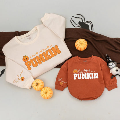 Mama & Me Pumpkin Shirt, Fall Family Outfit, Baby & Toddler Romper