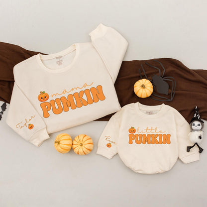 Mama & Me Pumpkin Shirt, Fall Family Outfit, Baby & Toddler Romper