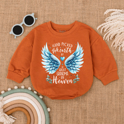 Heavenly Handpicked Baby Romper - Perfect Baby Shower Gift