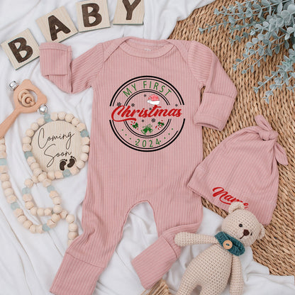 Baby’s First Christmas Romper – Soft, Custom Outfit for Boys & Girls