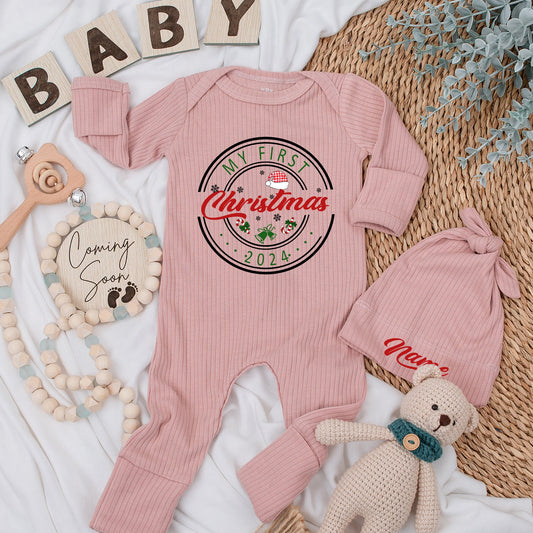 Baby’s First Christmas Romper – Soft, Custom Outfit for Boys & Girls