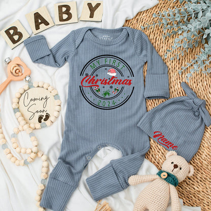 Baby’s First Christmas Romper – Soft, Custom Outfit for Boys & Girls