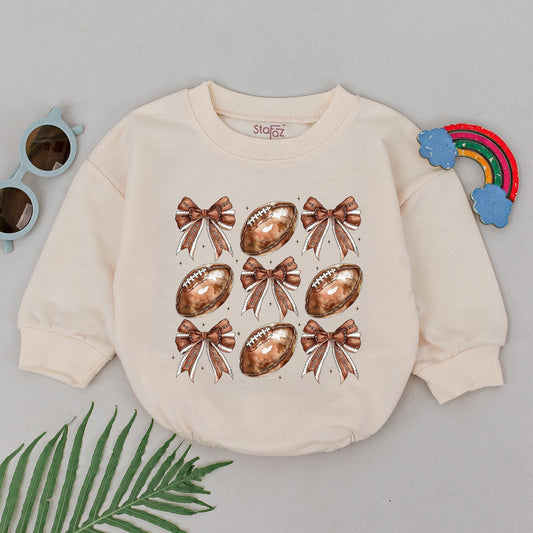 Football Romper Outfit for Baby - Perfect Gameday or Shower Gift