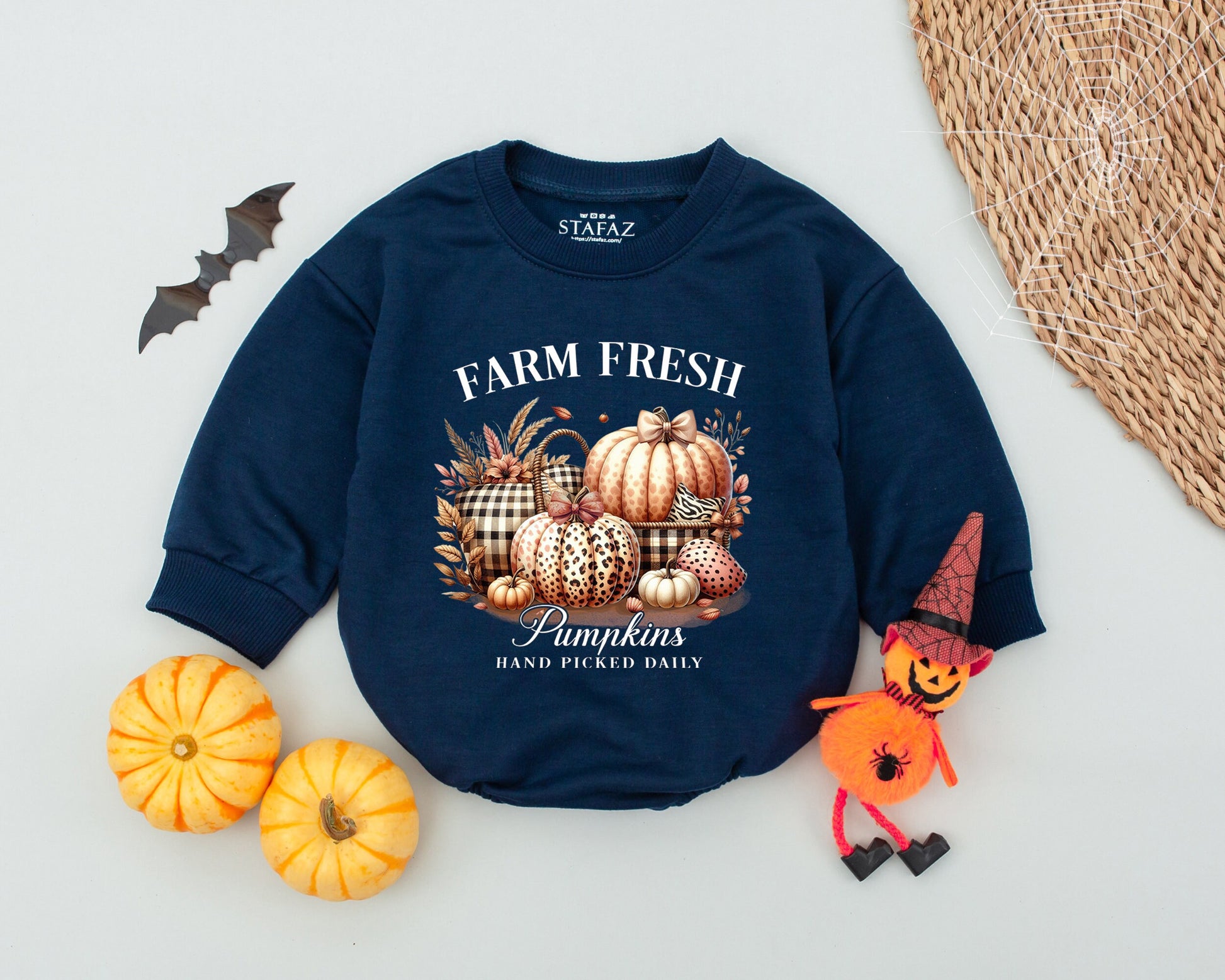 Pumpkin Patch Baby Romper: Perfect for Fall, Halloween & Thanksgiving